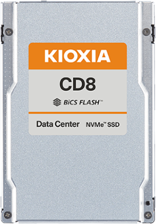Ssd накопитель KIOXIA Enterprise SSD 3840GB U.3 15mm (2,5" SFF) CD8-R, NVMe 1.4/PCIe 4.0 1x4, R7200/W3800MB/s, IOPS(R4K) 1250K/195K, MTTF 2,5M, 1DWPD/5Y (Read Intensive), 112-layer 3D-TLC (BiCS Flash™)