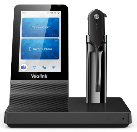 YEALINK WH67 UC, Беспроводная, HD звук, 120м DECT, Шумоподав, Дисплей 4'', USB-хаб, Bluetooth, шт