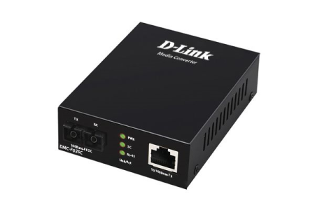 D-Link Автономный медиаконвертер, 100Base-TX / 100Base-FX (SC), 1310 нм, для многомодового оптического кабеля (до 2 км)