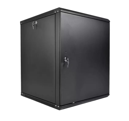 Шкаф ЦМО Шкаф телекоммуникационный настенный разборный ЭКОНОМ 12U (600  520) дверь металл, цвет черный