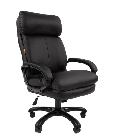 Офисное кресло Chairman Home 505, чёрная ткань, чёрный пластик, Россия, 2 года гарантии