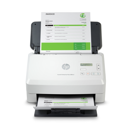 HP ScanJet Enterprise Flow 5000 s5 (CIS, A4, 600 dpi, USB 3.0, ADF 80 sheets, Duplex, 65 ppm/130 ipm, (replace L2755A))