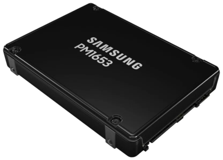 Samsung Enterprise SSD, 2.5"(SFF), PM1653, 7680GB (7.68TB), SAS 24Gb/s, R4200/W3700Mb/s, IOPS(R4K) 770K/135K, MTBF 2M, 1DWPD/5Y, OEM (repl. MZILT7T6HALA-00007)