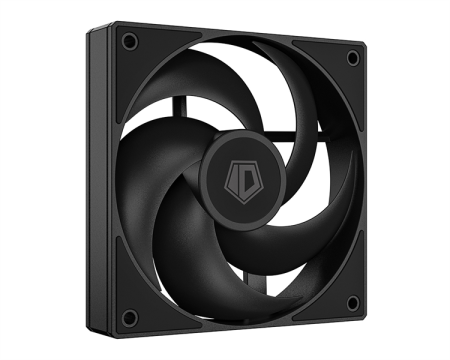 ID-COOLING AS-120-K 120x120x25мм (60шт./кор, PWM, резиновые углы, черный, 300-2000об/мин, супертихий) BOX