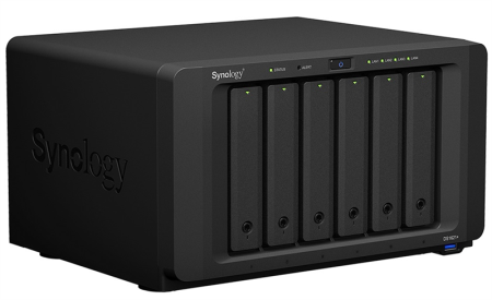 Synology QC 2,2GhzCPU/4Gb(32)/RAID0,1,10,5,6/upto 6HP HDD SATA(3,5', 2.5')upto16 (2xDX517)+2xM.2 slot/3xUSB3.2/4xGbE(+1Expslot)/iSCSI/2xIPcam(upto40)/1xPS/1YW