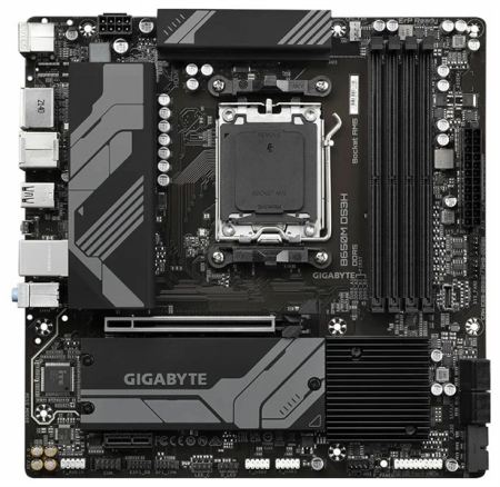 GIGABYTE B650M DS3H, AM5, B650, 4*DDR5, 4*SATA, 2*M.2, 3*USB 3.2, 4*USB 2.0, Type-C, 1*PCIx16, 1*PCIx1, 2*DP+HDMI, mATX