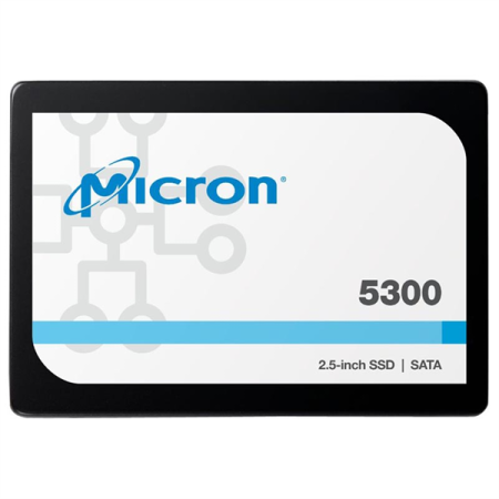 Micron 5300PRO 1.92TB SATA 2.5" 3D TLC R540/W520MB/s MTTF 3М 95000/30000 IOPS 5256TBW SSD Enterprise Solid State Drive, 1 year, OEM (analog MTFDDAK1T9TDS-1AW1ZABYY)