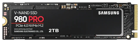 SSD M.2 (PCI-E NVMe) 2Tb (2048GB) Samsung 980 PRO (R7000/W5000MB/s) (MZ-V8P2T0BW) 1year (низкая скорость работы, после тестирования)