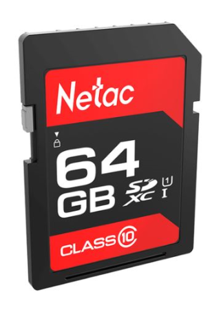 Netac P600 64GB SDXC U1/C10 up to 80MB/s, retail pack