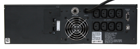 Powercom King Pro RM, Line-Interactive, 3000VA/2400W, Rack mount 3U, 8*IEC320-C13 (8 batt), Serial+USB, SmartSlot, LCD, black (1152615) (Царапины потертости)