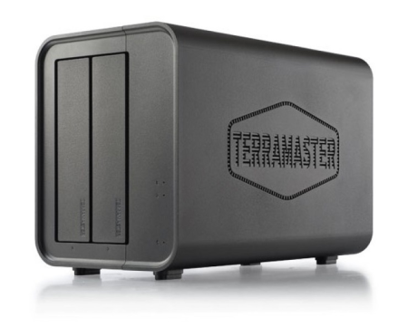 TerraMaster F2-212 tower NAS QC 1,7Ghz ARM/1Gb/JBOD,RAID0,1,TRAID/up to 2 HS SATA(3,5' or 2,5')/1xUSB3.0/1xUSB2.0/1xGbE RJ-45/iSCSI/1xPS/1YW (repl F2-211)