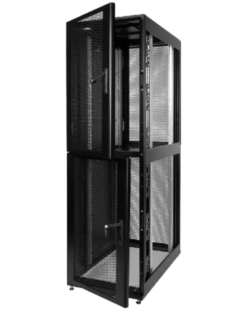 Шкаф ЦМО Шкаф серверный ПРОФ напольный колокейшн 46U (600  1200) 2 секции, дверь перф. 2 шт., черный, в сборе