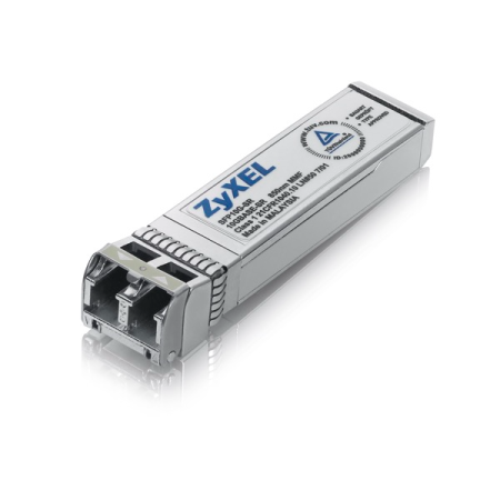 SFP-трансивер Zyxel SFP10G-SR, multi mode, SFP+, Duplex LC, 850nm, поддержка DDMI, 300 м