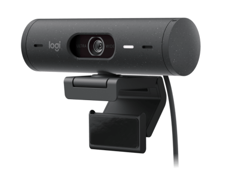 Logitech Webcam Brio 500, 1920x1080, GRAPHITE, 4Mp, защитная шторка, USB-C, [960-001422]