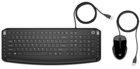 Keyboard and Mouse HP Pavilion 200 Wired RUSS (black) cons