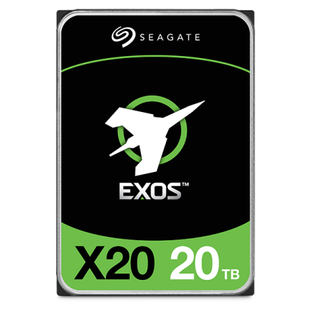 Seagate Exos X20 HDD SATA 20Tb, 7200 rpm, 256Mb buffer, 512e/4Kn, CMR, ST20000NM007D, 1 year