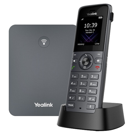 YEALINK DECT-трубка Yealink W73P DECT (база W70B+трубка W73H) до 10 SIP-аккаунтов, до 10 трубок на базу, до 20 одноврем. Вызовов