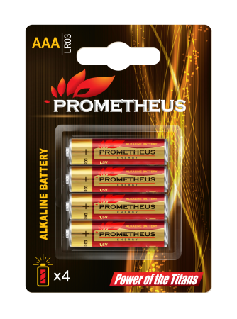 Батарейка PROMETHEUS ENERGY AAA 1.5V 4 шт (уп12/144)
