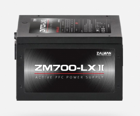 Блок питания Zalman ZM700-LX II (ATX 2.3, 700W, Active PFC, 120mm fan) Retail