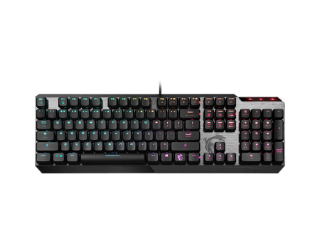 Gaming Keyboard MSI VIGOR GK50 LOW PROFILE, Wired, Mechanical, with Kailh Low Profile Tactile Keys, Floating Key Design, RGB, Black