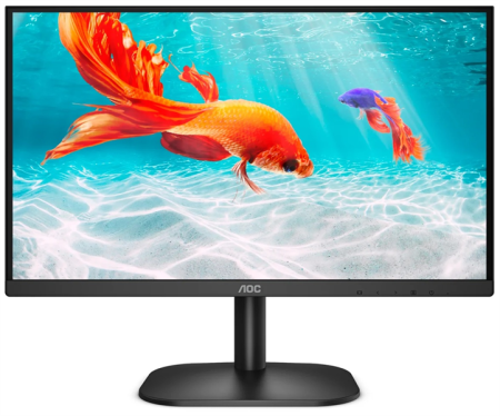 21,5" AOC 22B2AM 1920x1080, LED, 16:9, VA, 250cd, 3000:1, 20M:1, 4ms, 178/178, VGA, HDMI, 75Hz, Speakers, Tilt, Внеш, VESA, Black, 3y