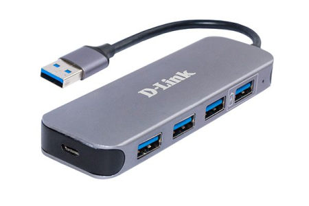 D-Link Концентратор USB 3.0, 4xUSB 3.0, режим быстрой зарядки