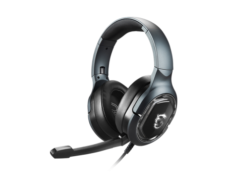 Gaming Headset MSI Immerse GH50, virtual 7.1 surround, USB, In-line controller, RGB Mystic Light Compatibility with 4 lightning effects.