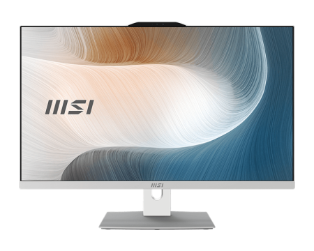 MSI Modern AM272P 1M AiO 27" FHD (1920x1080)IPS AG Non-touch, Core i3-100U (1.2GHz), 8GB DDR5(1x8GB),256GB SSD M.2,Intel UHD,WiFi,BT,camera,WirelessKB&mouse Eng/Rus,NoOS,1y war-ty,White