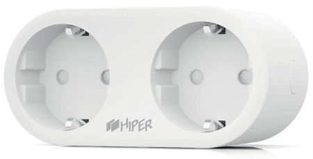 HIPER Умная двойная розетка, 16A, 3600 Вт, HIPER IoT P08