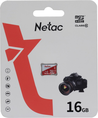 Netac P500 ECO 16GB MicroSDHC C10 up to 80MB/s, retail pack card only