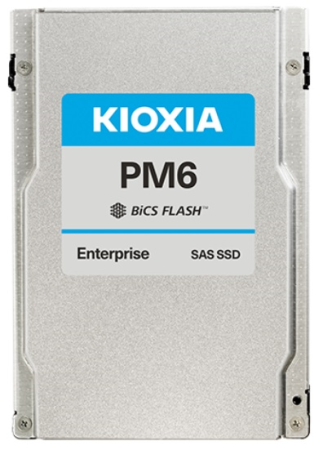 Ssd диск KIOXIA Enterprise SSD 3200GB 2,5" 15mm (SFF), SAS 24Gbit/s, Mix Use, R4150/W2450MB/s, IOPS(R4K) 595K/240K, MTTF 2,5M, 3 DWPD, TLC (BiCS Flash™),1YW