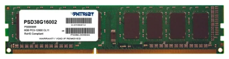 Patriot SL DDR3 DIMM 8GB 1600MHz CL11 1*8GB 11-11-11-28 1,5V