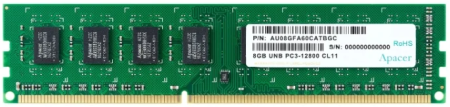 Оперативная память Apacer  DDR3  8GB  1600MHz UDIMM (PC3-12800) CL11 1.35V (Retail) 512*8  3 years (AU08GFA60CATBGJ/DG.08G2K.KAM)