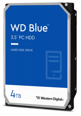 Western Digital Blue HDD 3.5" SATA 4Tb, 5400rpm, 256MB  buffer, WD40EZAX, 1 year